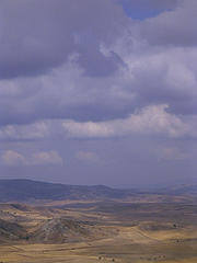Anatolian Steppes seen from the capital of Hittites