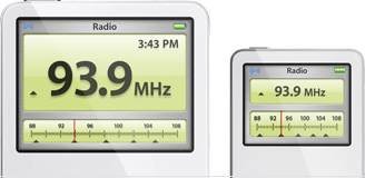 Apple iPod remote radio